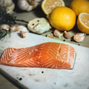 Salmón Premium Porcionado Sin Piel | Congelado Kg